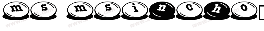 MS Msincho字体转换